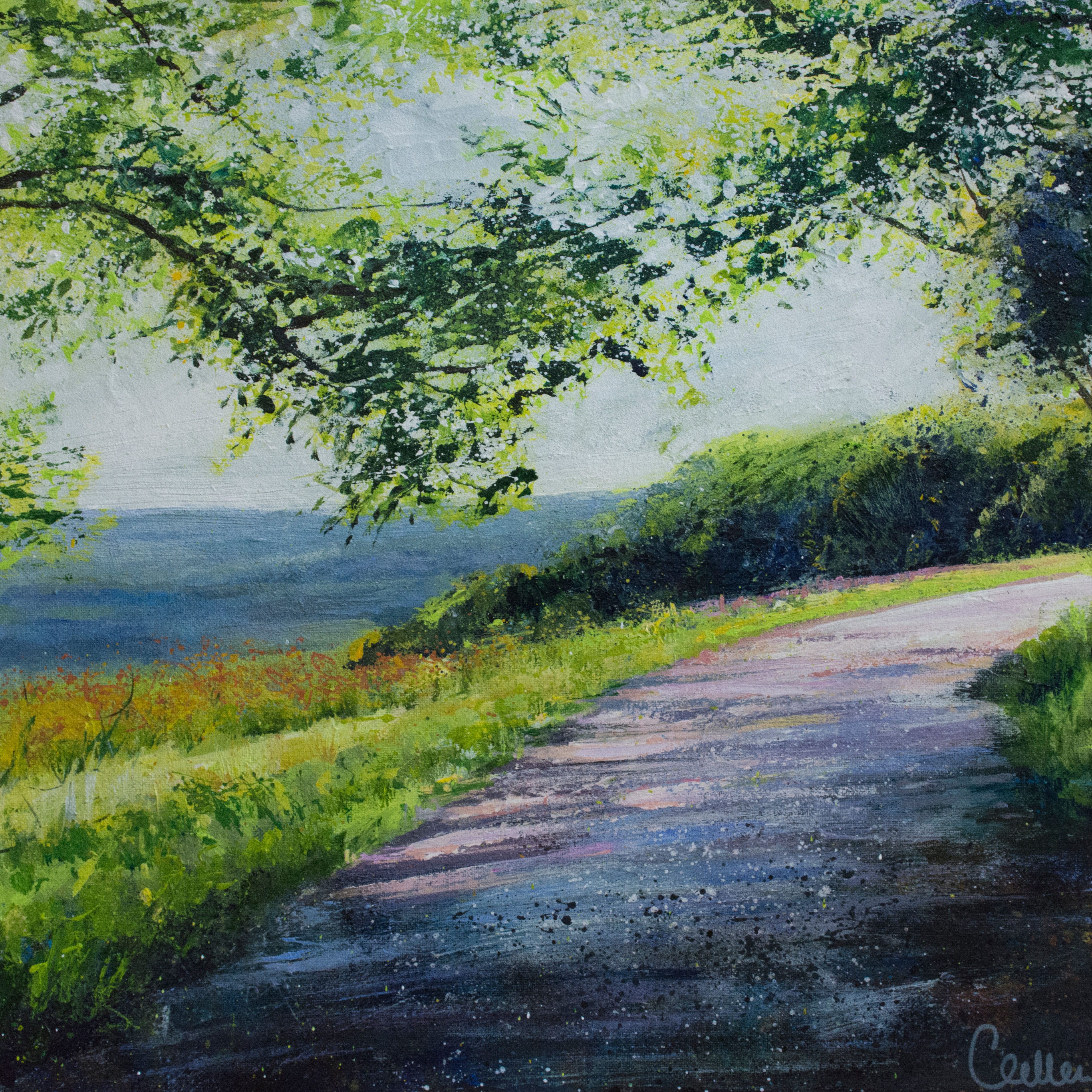 Towards the Viewpoint, Box Hill