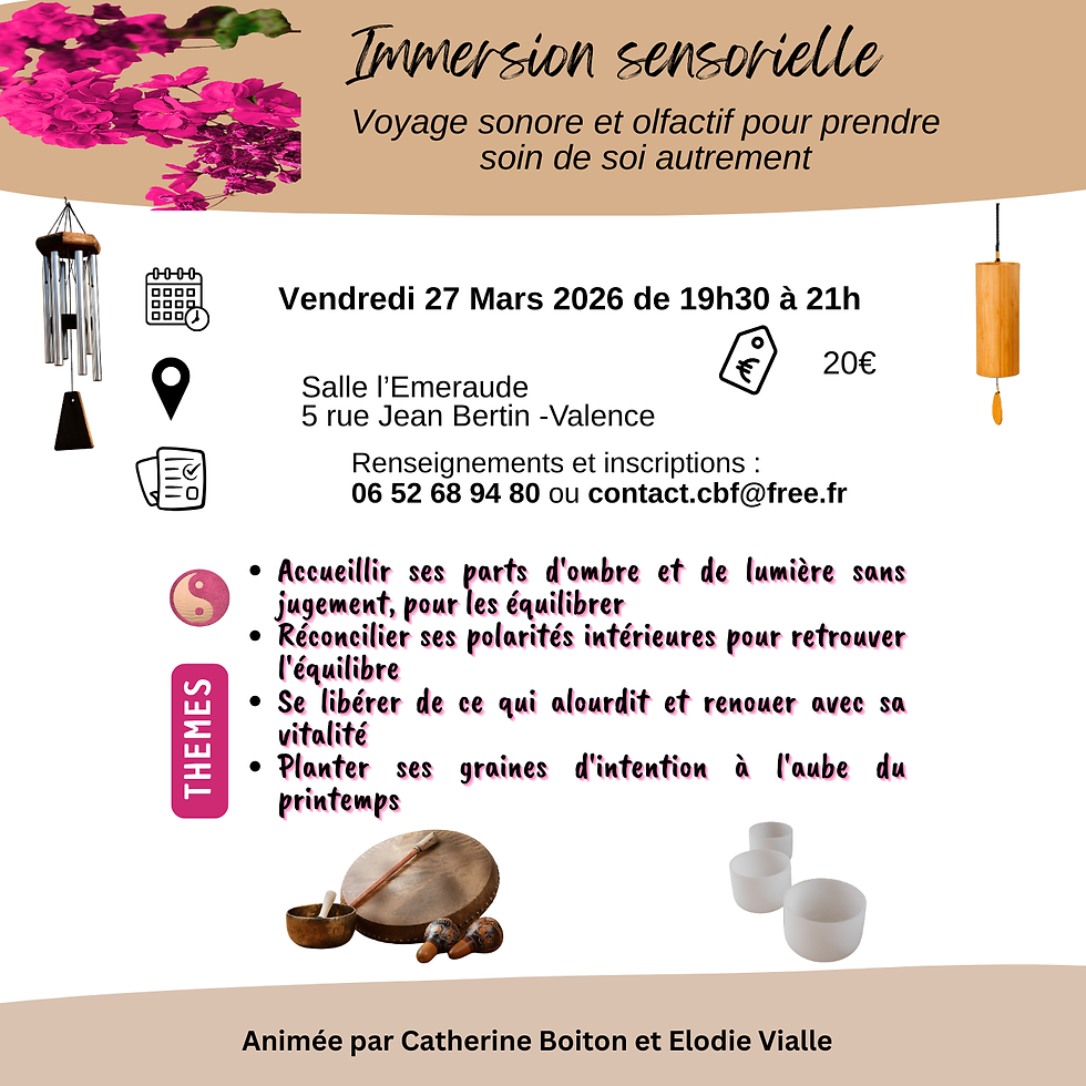 Immersion sensorielle - Voyage sonore et olfactif pour prendre soin de soi autrement