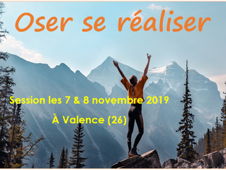 Stage OSR - Oser Se Réaliser - 7 & 8 novembre 2019 - Valence (26)