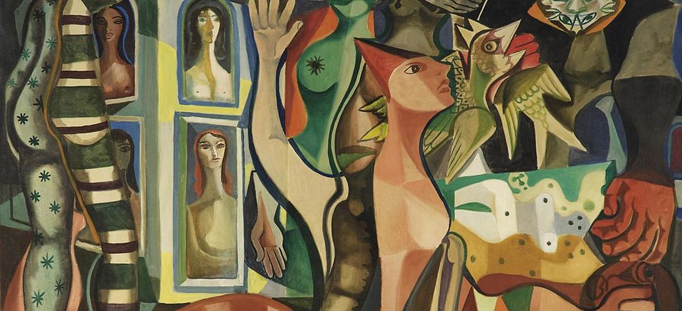 Emiliano di Cavalcanti (1897-1976), Sonhos do carnaval, 1955. Oil on canvas.