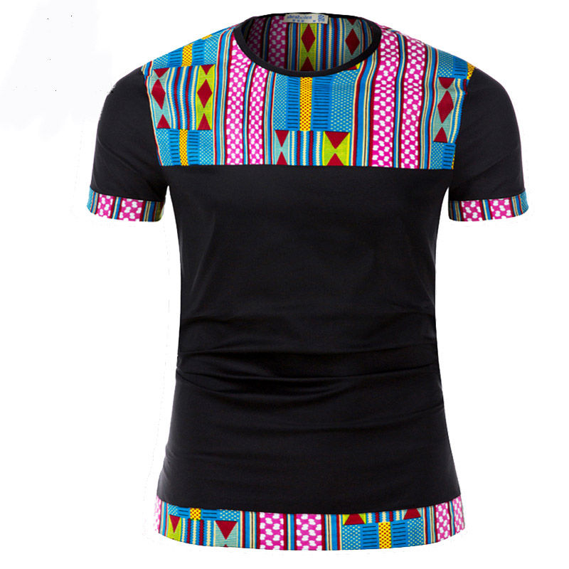 Miniature : T-shirt Ankara 100 % coton d'inspiration africaine