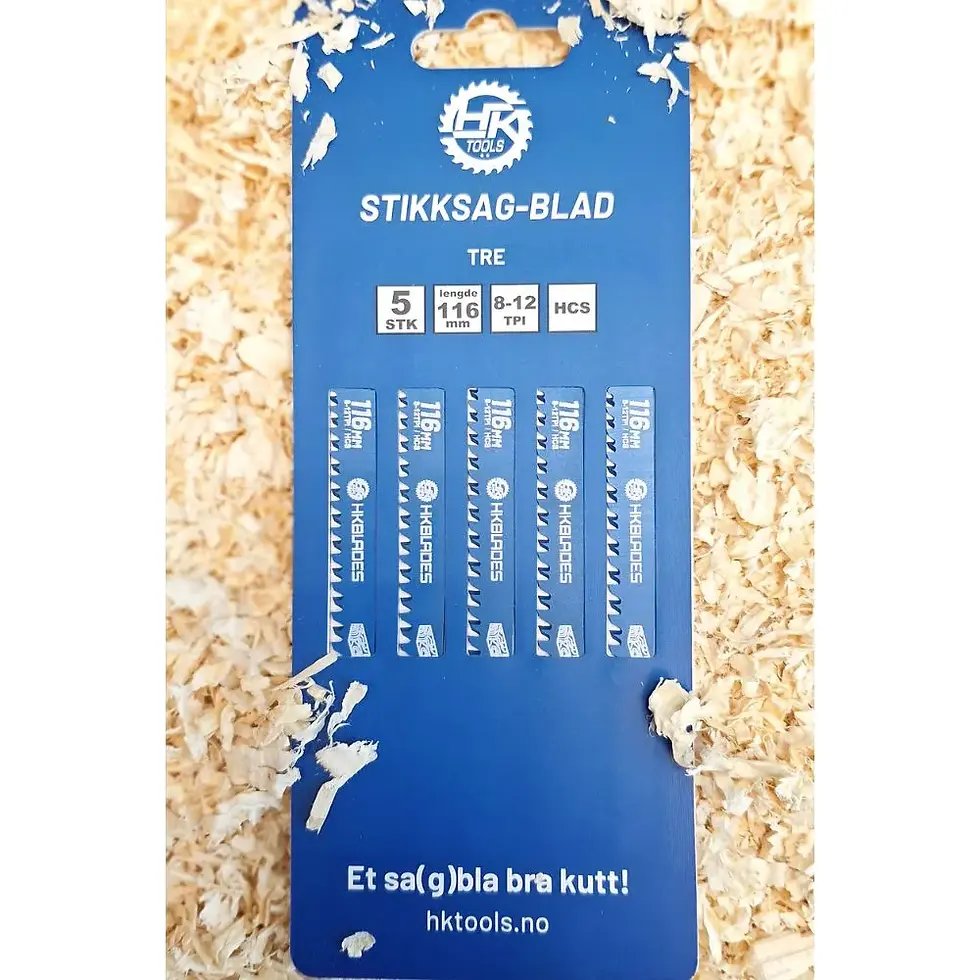 Miniatyrbilde: Stikksagblader singel 116mm tre