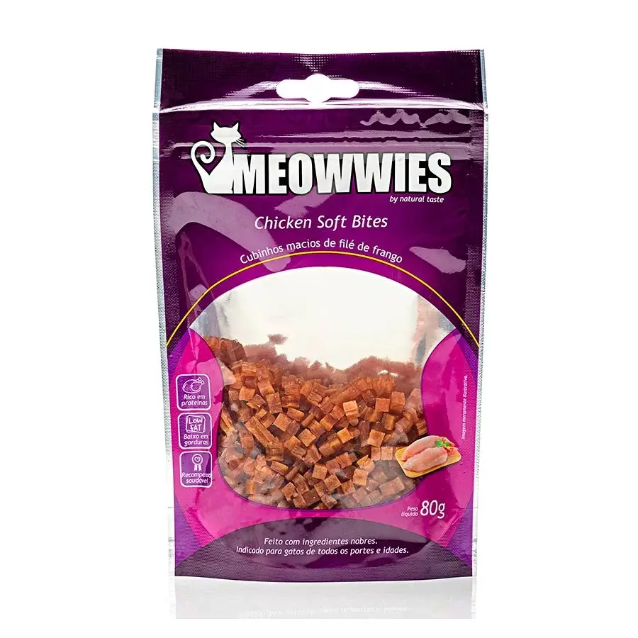 Petisco Meowwies Chicken Soft Bites 80g