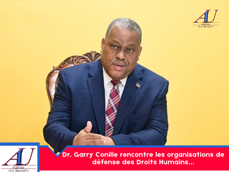 Dr. Garry Conille rencontre les organisations de défense des Droits Humains…