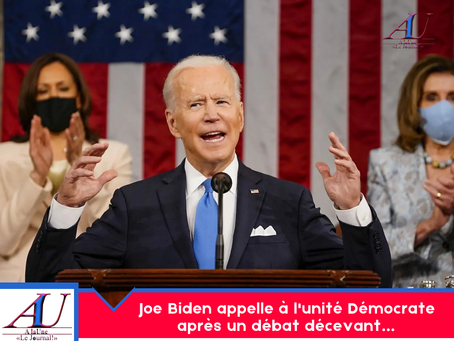 Joe Biden appelle à l'unité Démocrate après un débat décevant…