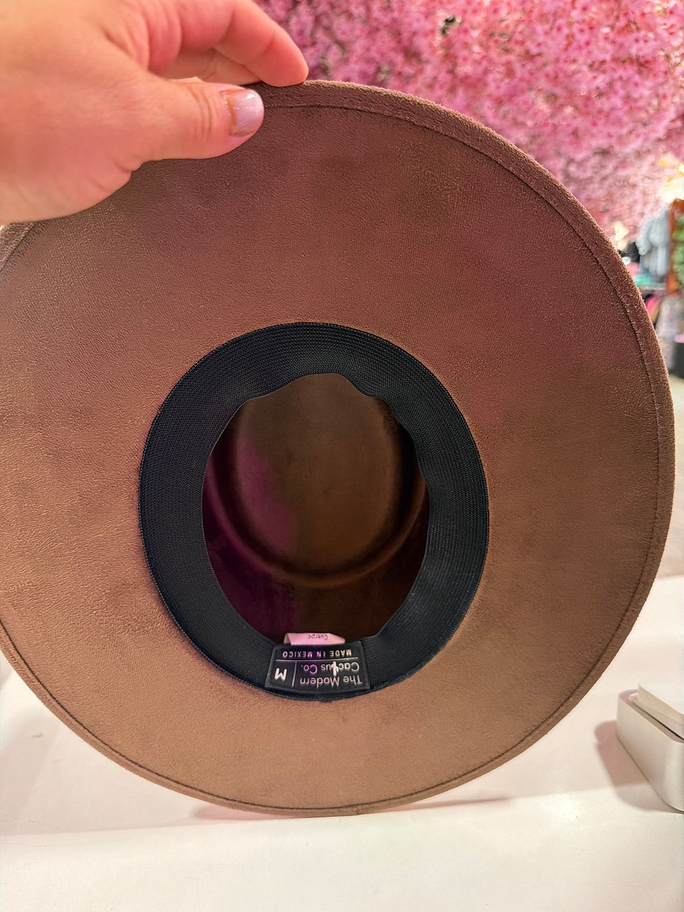 Thumbnail: Vegan Suede Crown Top Hat 