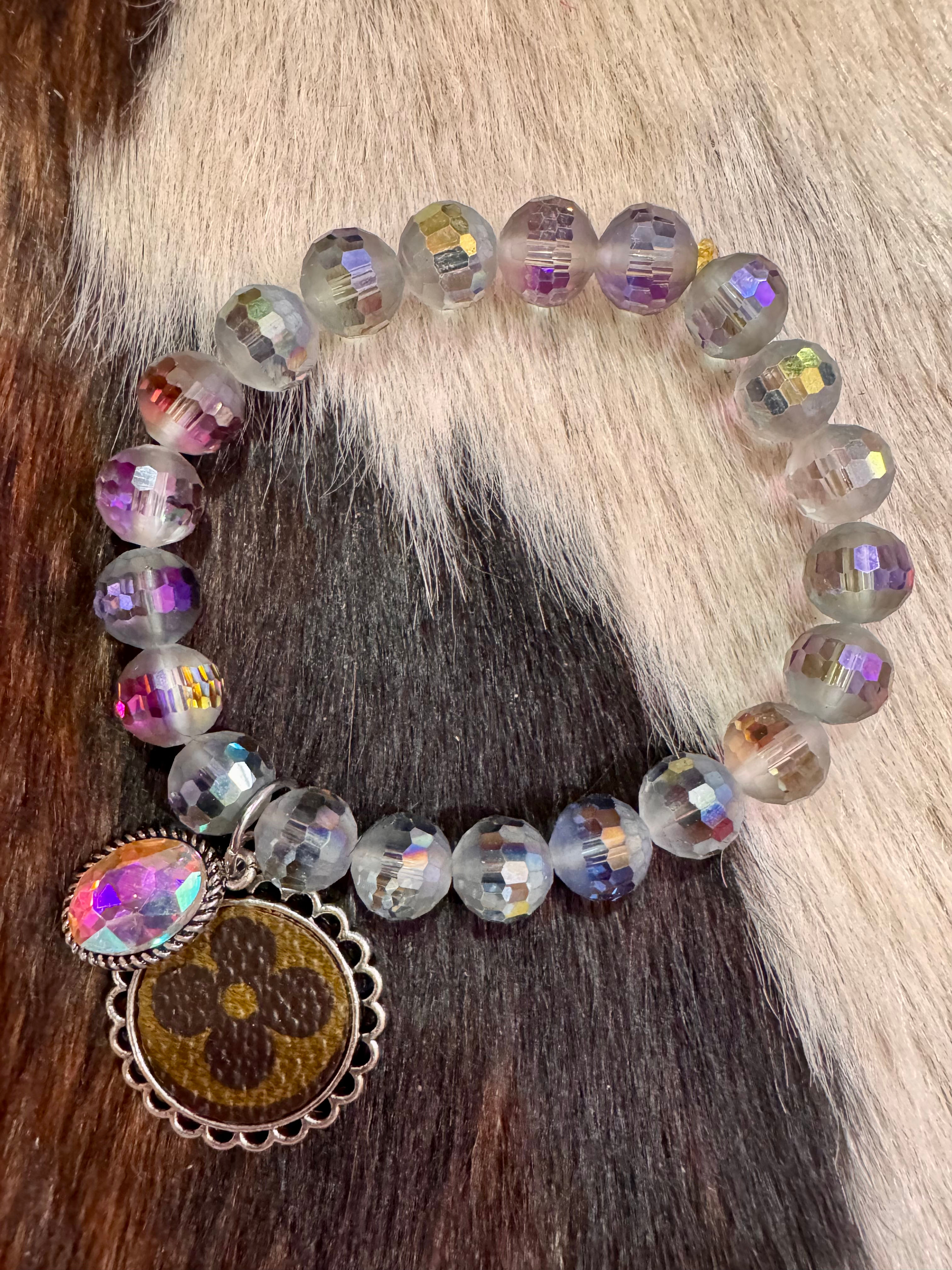 Upcycled LV Bracelet 