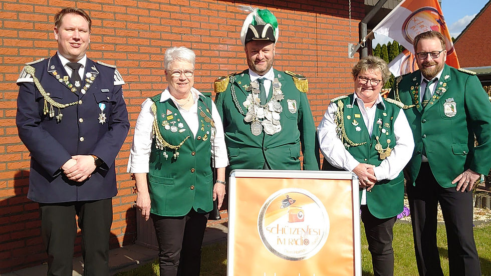 Schützenverein Brandlecht e.V. zu Gast bei der Frühschoppen-Talkrunde im Mai 2025 | Foto: Schützenfest im Radio