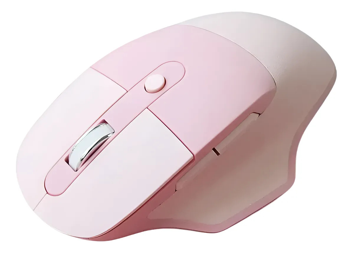 Mouse Dual Bluetooth Inalambrico Ergonomico 2.4g Mofii M4dm Rosado/Azul