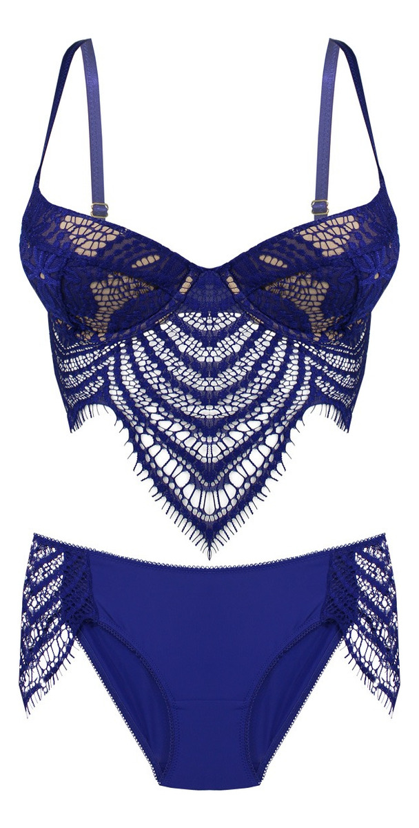 Lencería Sexy Lili Pink Para Mujer, Lencería Sexy Azul, 30b