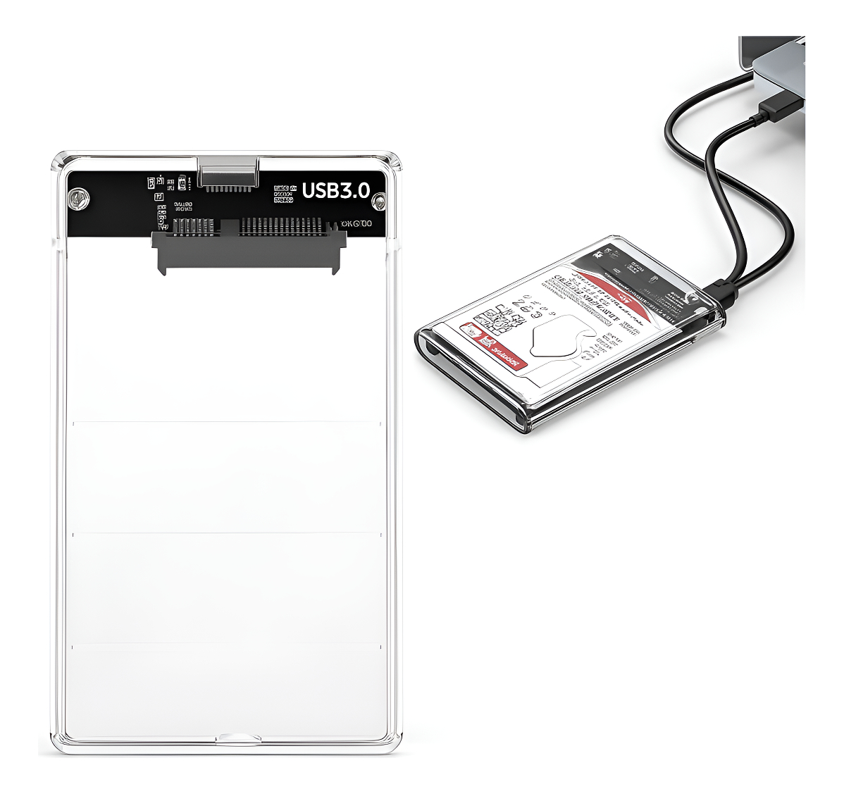 Caja Disco Duro Hdd De 2.5 Sata A Usb 3.0 + Cable Usb 3.0