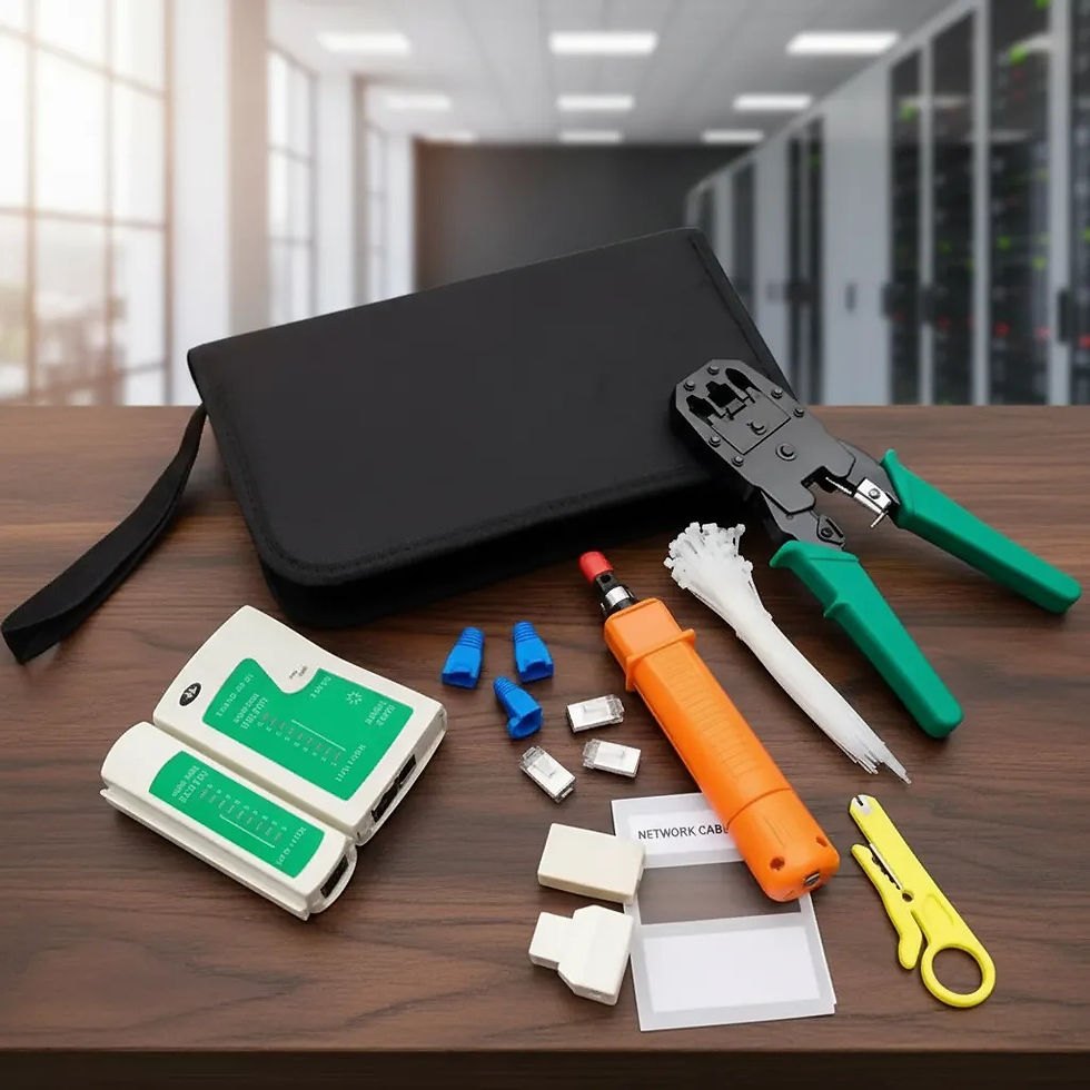 Miniatura: Kit Herramientas Cableado Redes Utp Lan Probador Tester Rj45