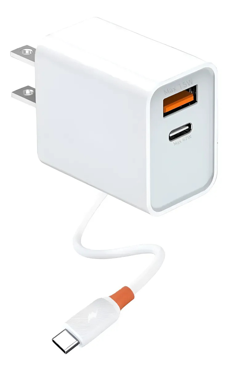 Cargador 67w Usb-c Y Usb-a Super Fast Charging