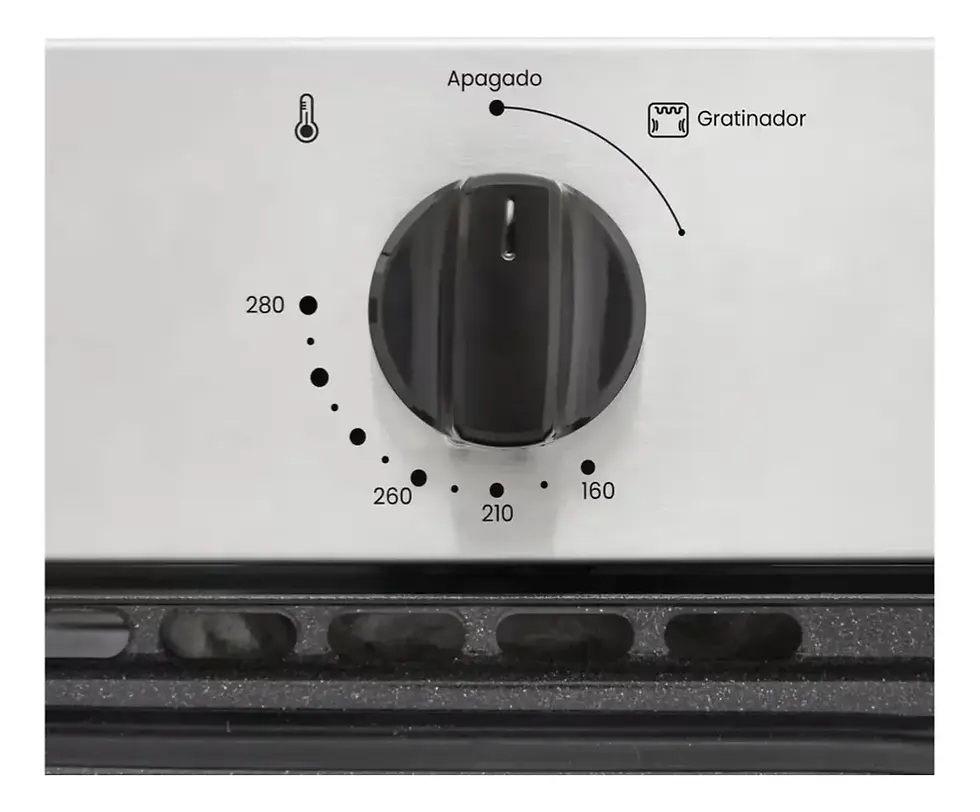 Miniatura: Horno De Empotrar HACEB Mixto 60cms PA Gas Propano Inox Negro