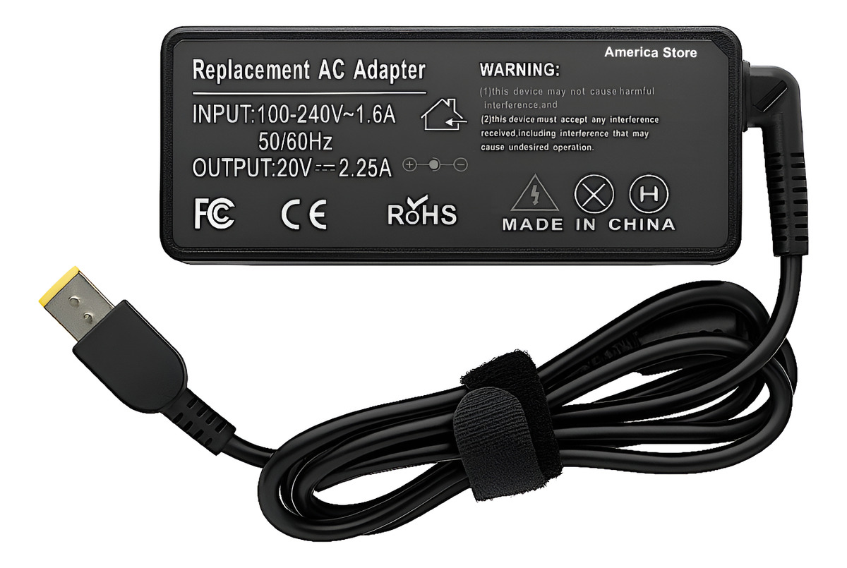 Cargador Portátil Lenovo Thinkpad Ideapad Yoga Usb 20v 2.25a