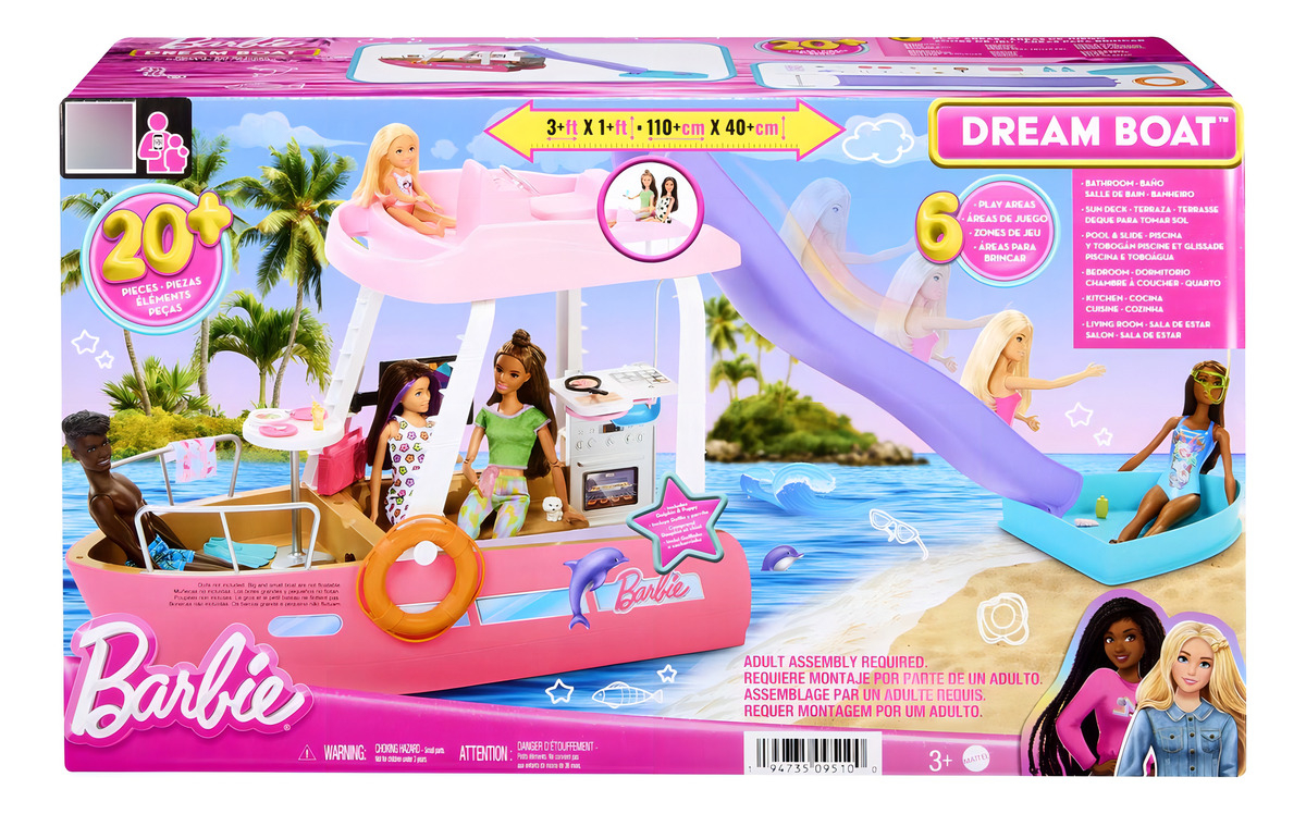 Set De Muñeca Barbie Bote De Los Sueños De Mattel HJV37