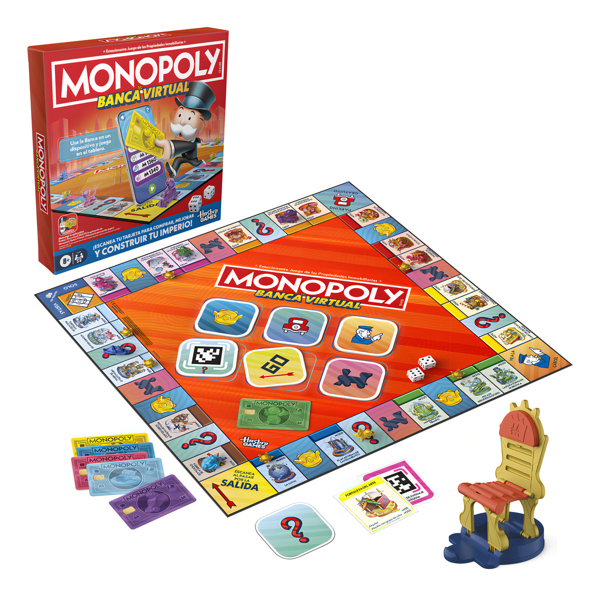 Juego De Mesa Monopoly Banco Virtual De Hasbro