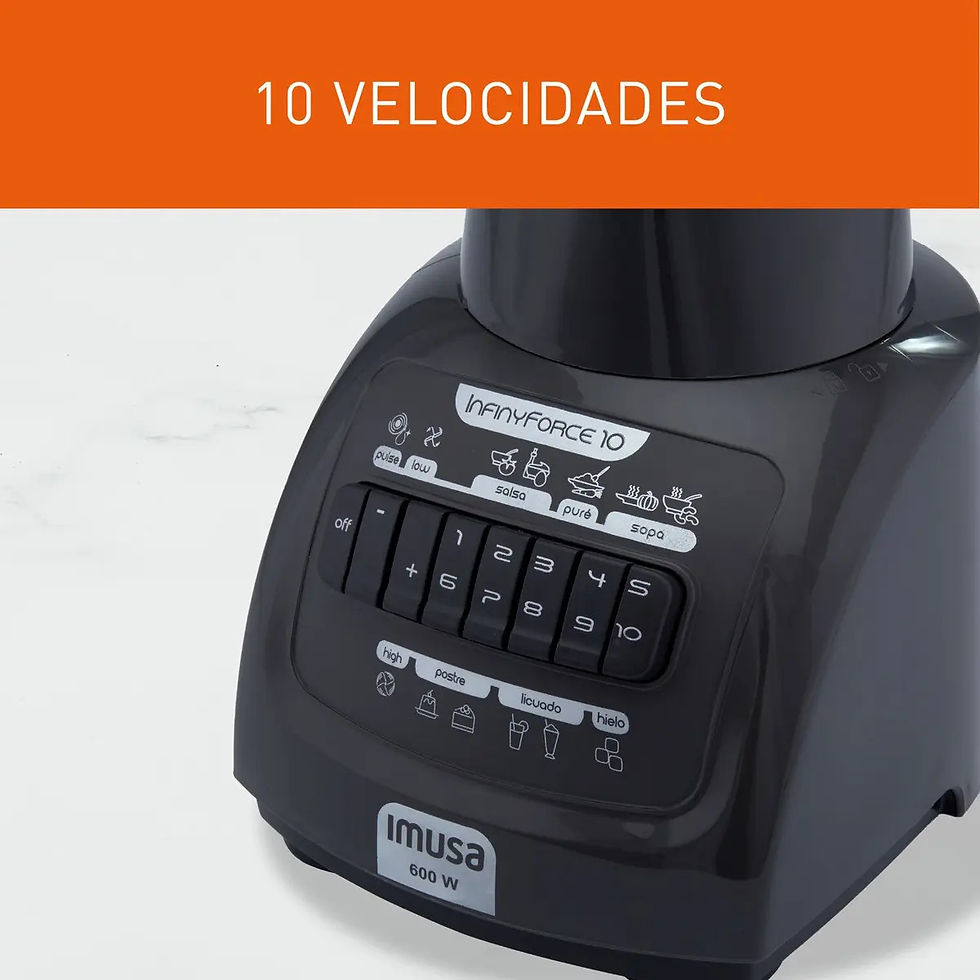 Miniatura: Licuadora Imusa Infiny Force 10 Velocidades En Vidrio 1.75l