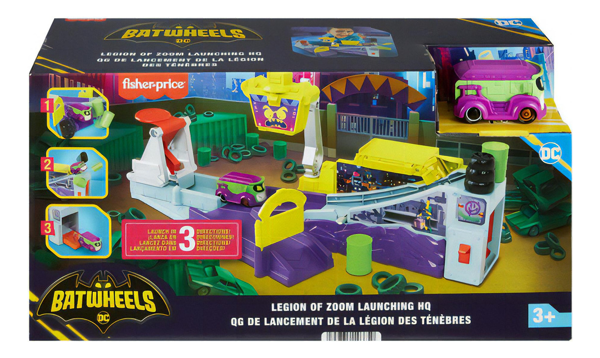 Mattel Fisher-price Pista Legion Of Zoom Bat Wheels
