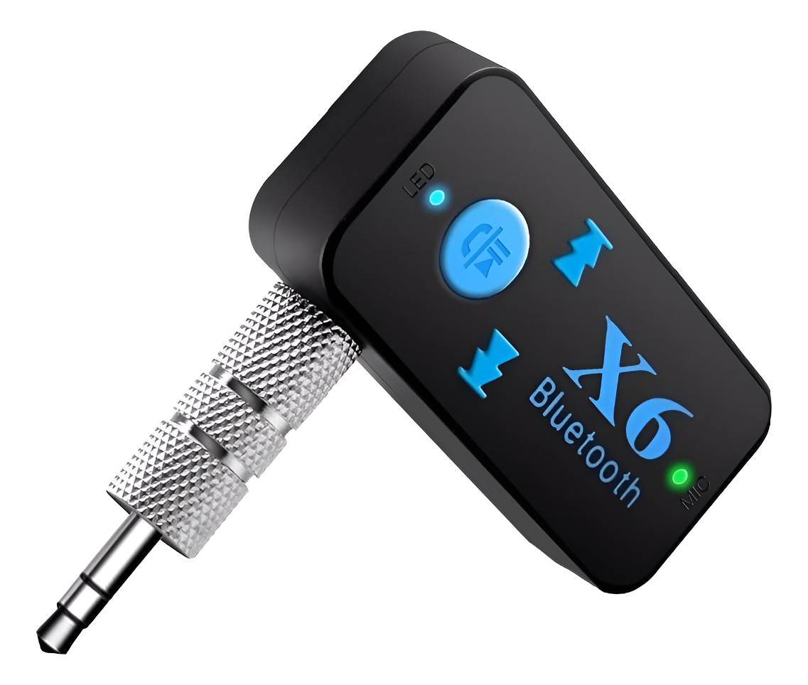 Bluetooth Carro Plug 3.5 Stereo Micrófono Lector De Micro Sd