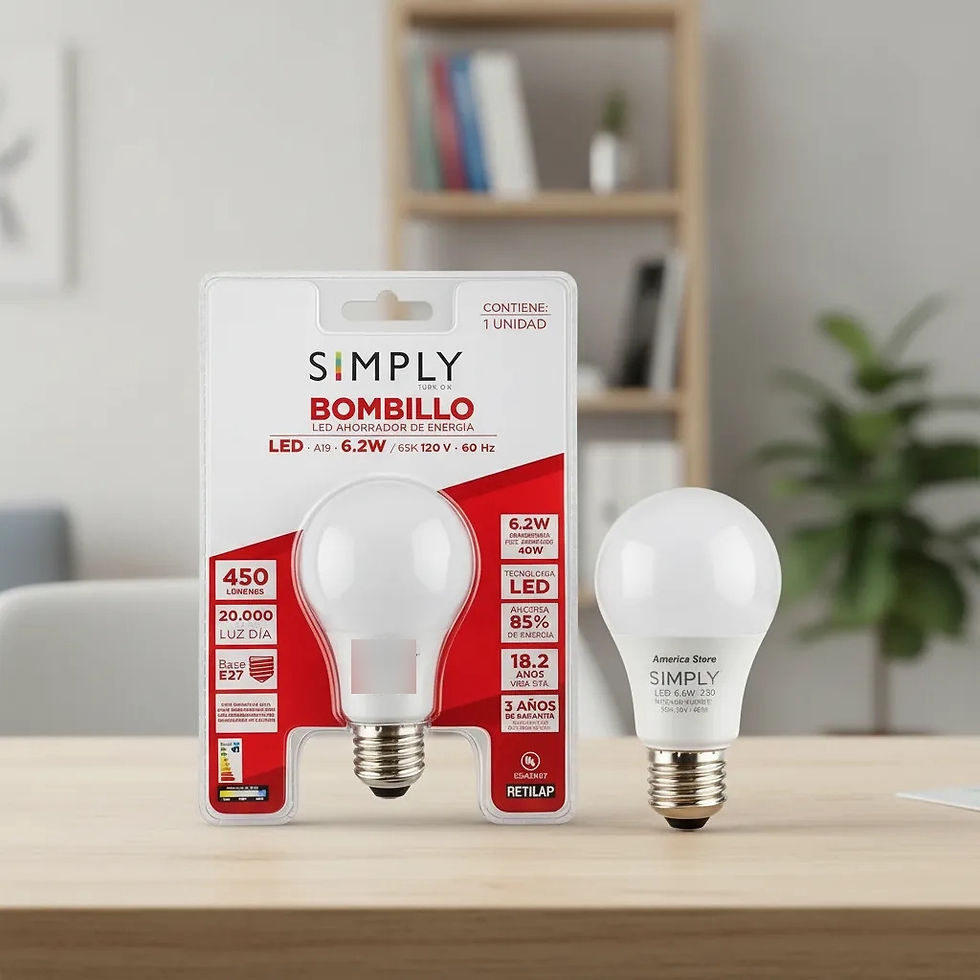 Miniatura: Bombillo LED Ahorrador Simply 6.2W Luz Día E27 450lm