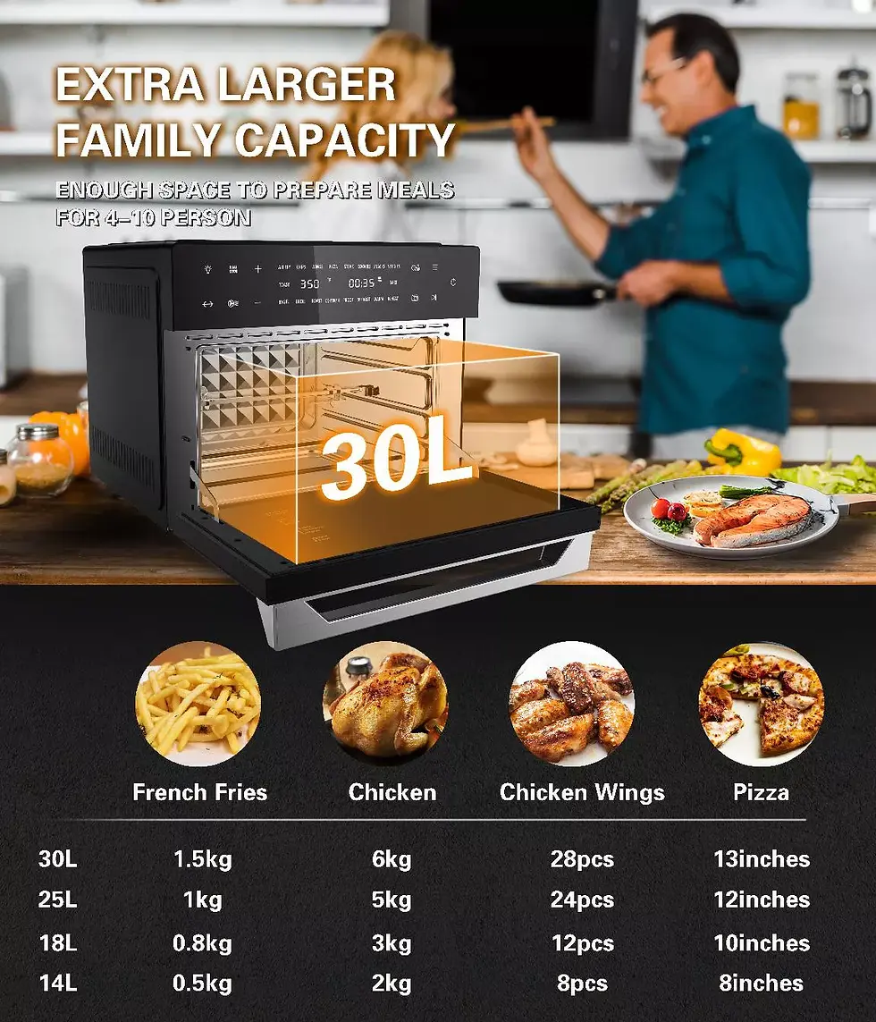 Miniatura: Horno Freidora De Aire 30 Litros Digital Tecnología Aire 360