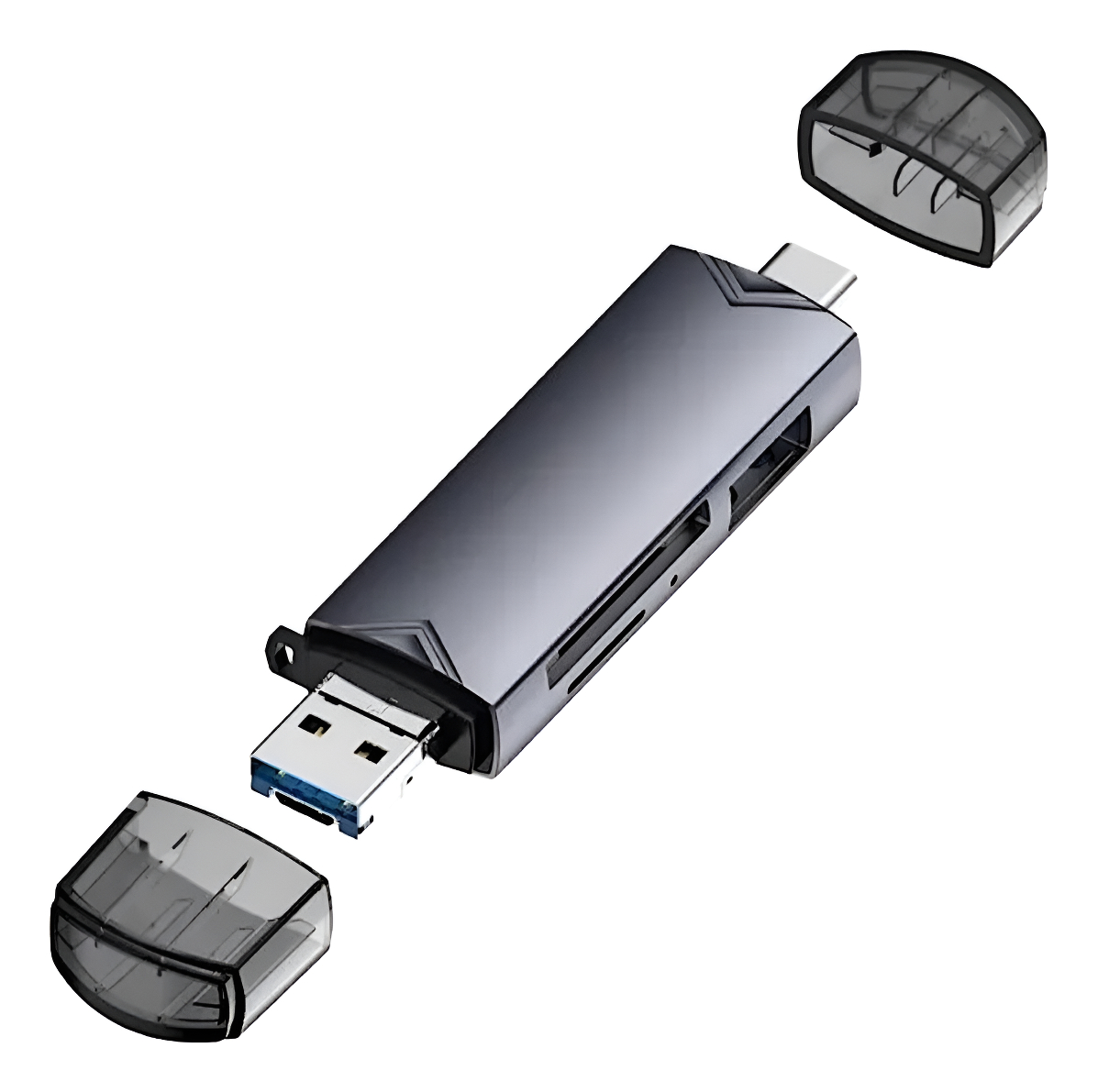 Lector De Memorias Sd Micro Sd Y Otg Tipo C 3 En 1 Multifunción