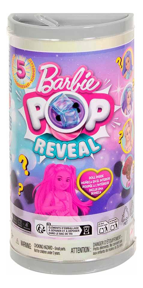 Barbie Pop Reveal 5 Sorpresas 4 Estilos De Muñeca Sorpresa Hrk63