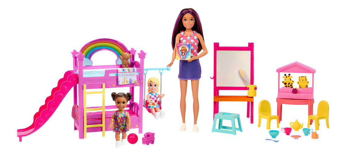 Set De Barbie Skipper Guarderia Día De Cuidado De Mattel