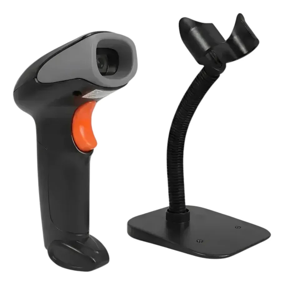 Lector Código De Barras 1d/2d Qr Usb Con Soporte Ajustable
