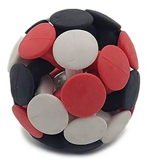 Pelota Cascabel De Caucho Con Led Pequeña