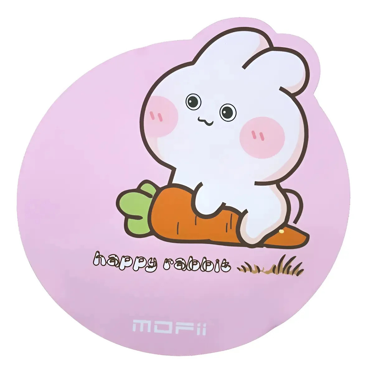 Mouse Pad Kawaii Mofii Happy Rabbit Rosa Antideslizante