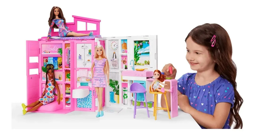 Casa De Muñecas Vacaciones Glam Barbie 4 Areas De Juego Mattel