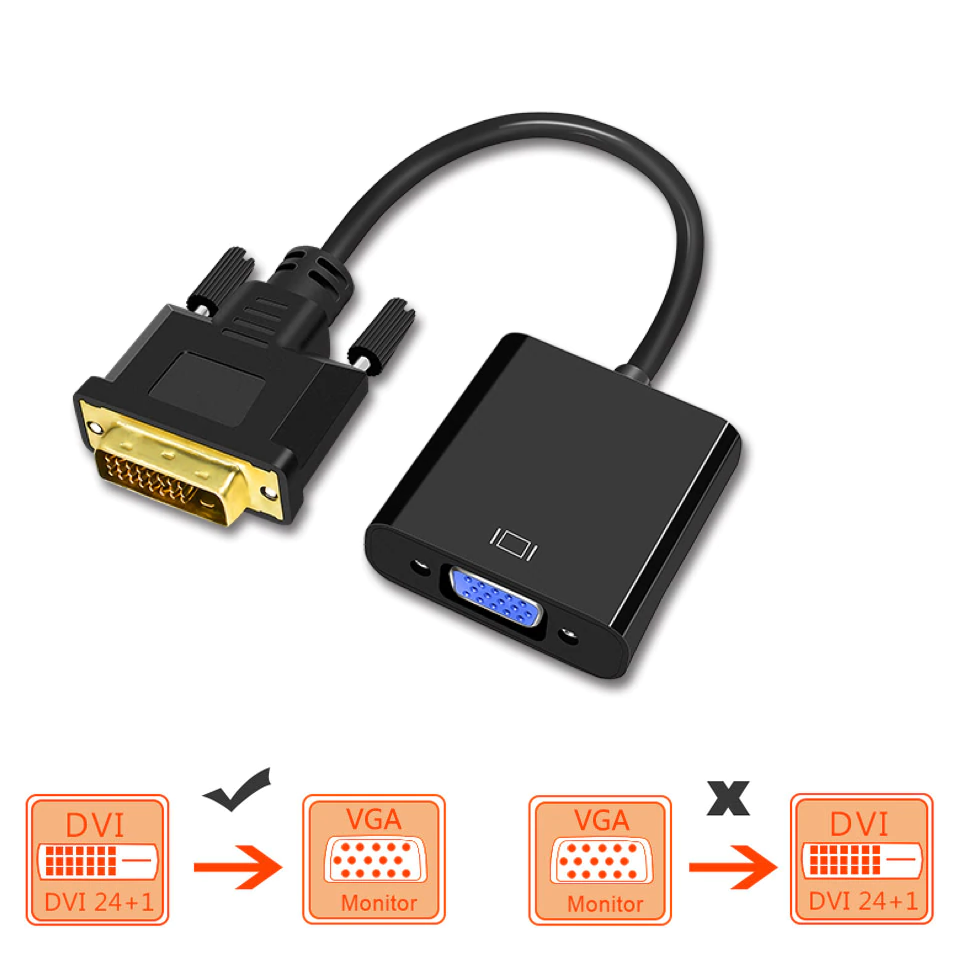 Cable Adaptador Dvi-d A Vga Convertidor 24 + 1