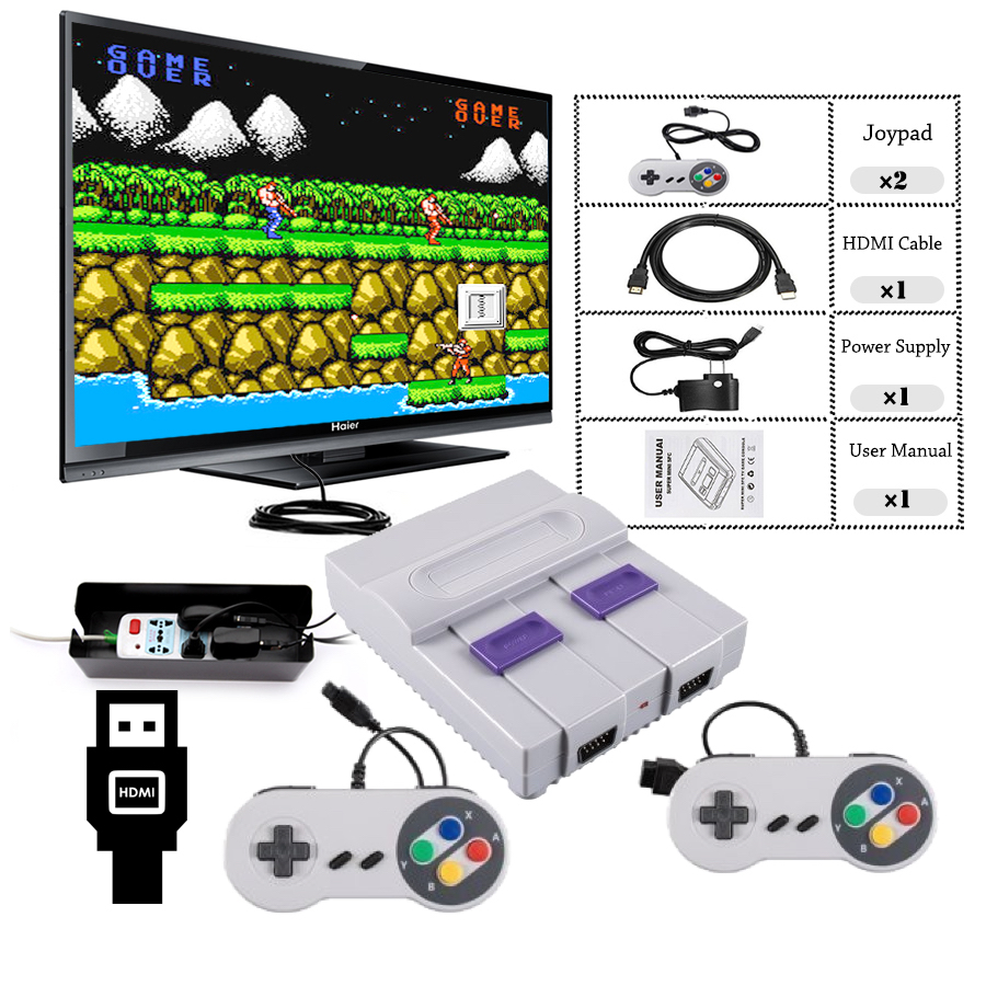 Consola Retro Hdmi 821 Juegos Family Y Nintendo 2 Controles