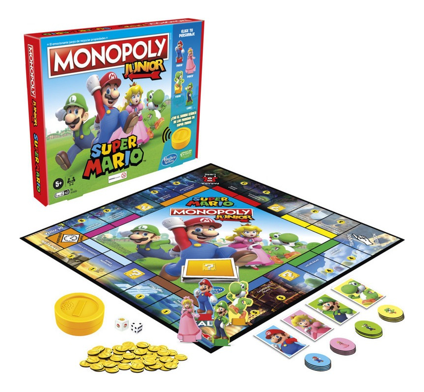 Juego De Mesa Monopoly Junior Edicion Super Mario De Hasbro