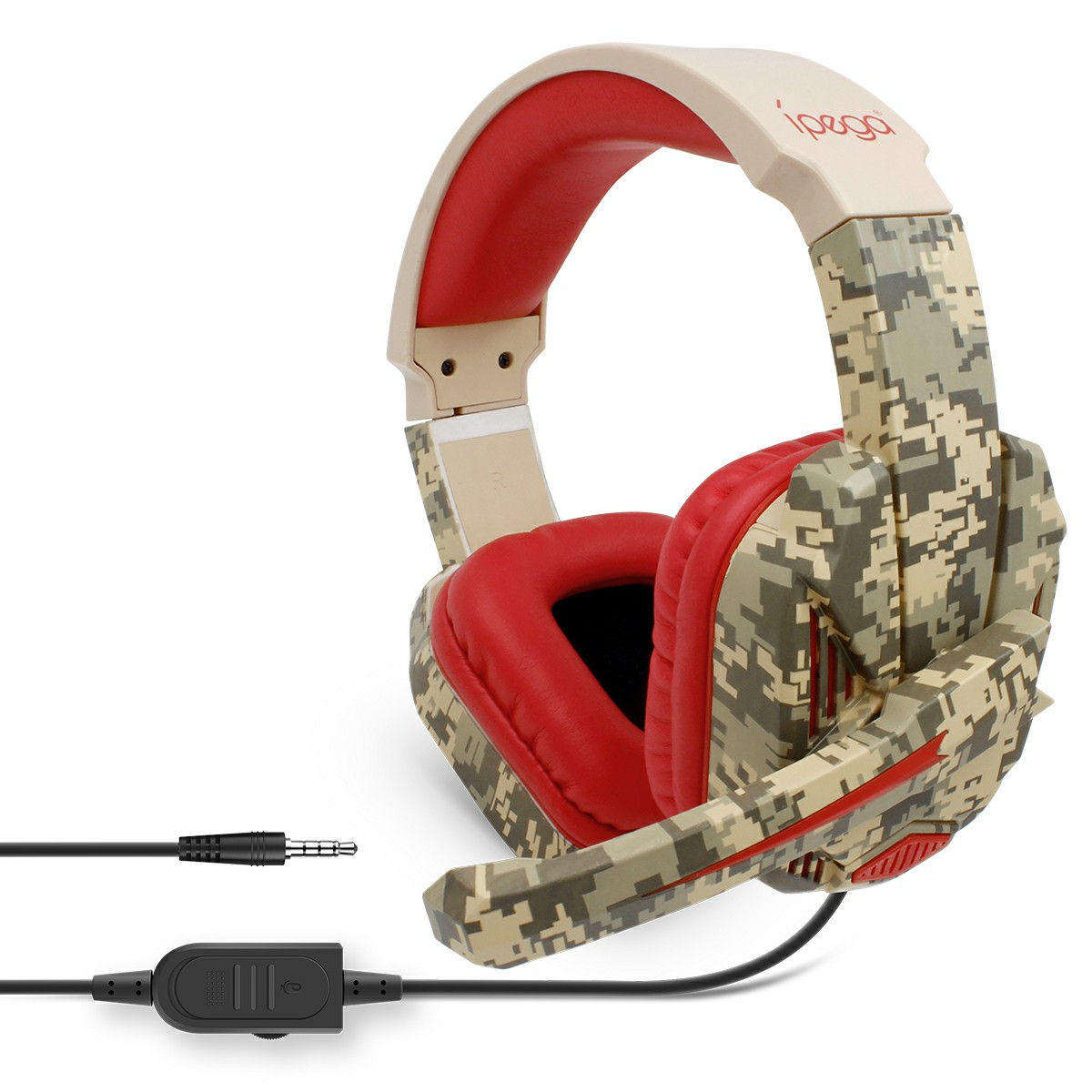 Audifonos Diadema Gamer Ps4 Y Xbox One Ipega Camuflado