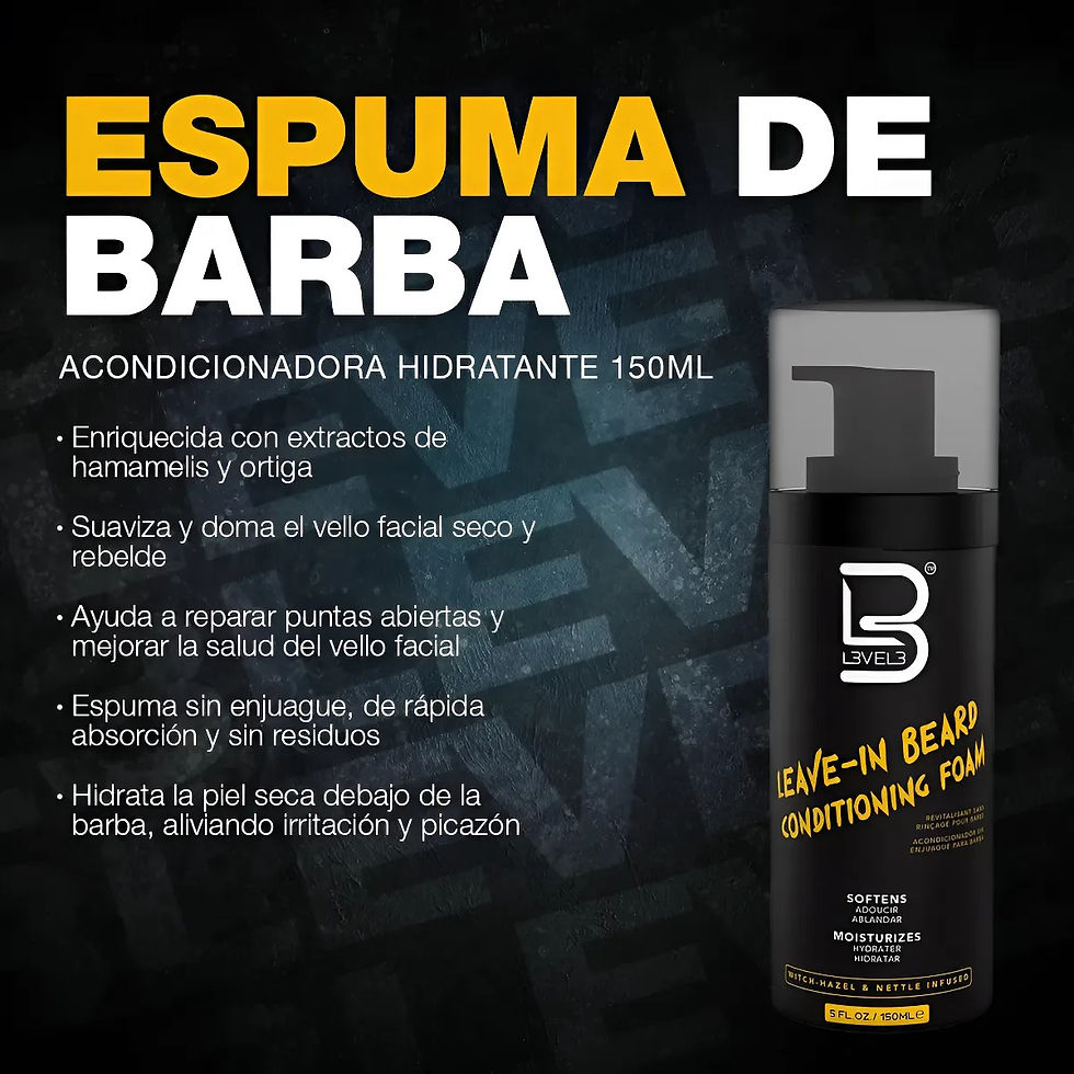 Miniatura: L3VEL3 Espuma Acondicionadora Para Barba Leave-In 150ml