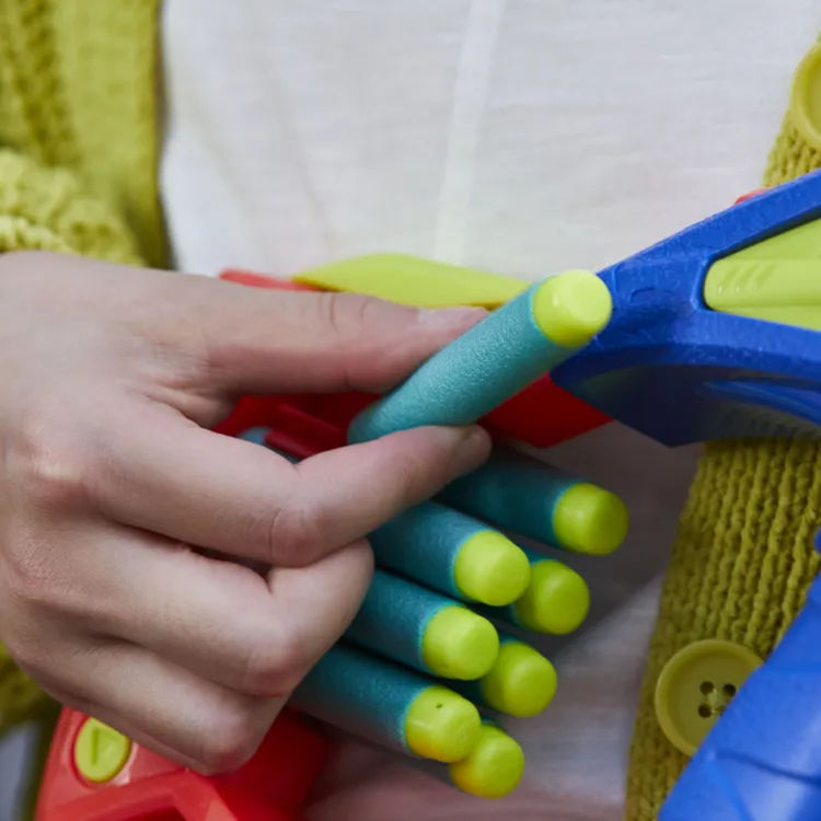 Miniatura: Lanzador De Nerf Dinosquad Terrodak 12 Dardos De Hasbro
