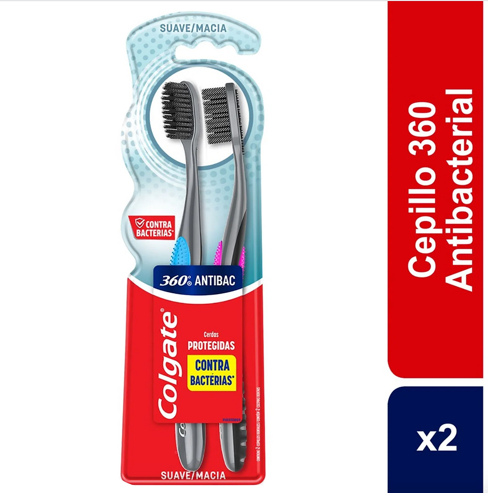 Miniatura: Cepillo Dental Colgate 360 Antibacterial X 2Und