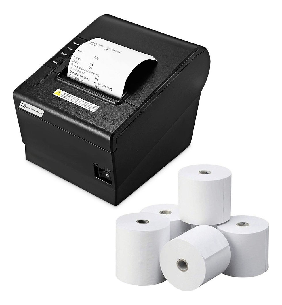 Combo Impresora Pos Termica 80mm Corte Automatico+ 5 Rollos