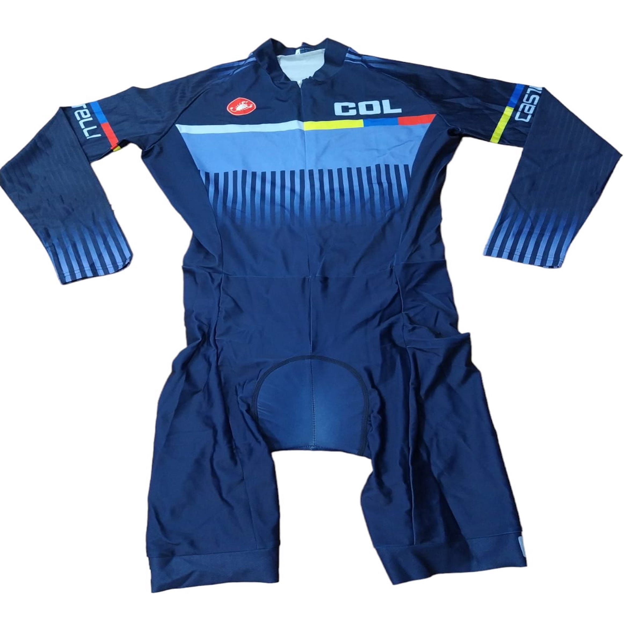 Uniforme De Ciclismo Una Pieza Scorpion Col - AZUL