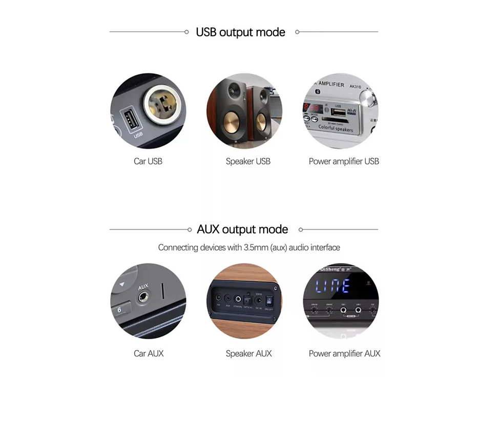 Miniatura: Receptor Mini Transmisor Bluetooth 5.0 2 En 1 Usb Plug 3.5mm