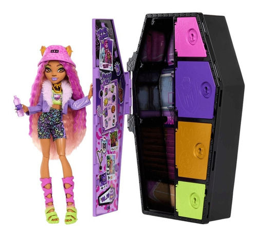 Set Skulltimates Secrets Muñeca Clawdeen - Monster High