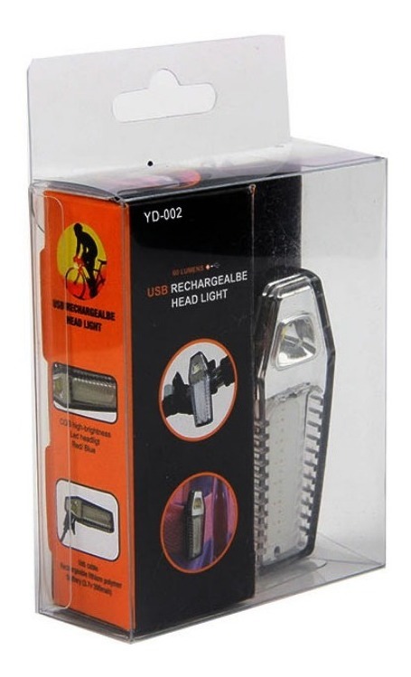 Luz Led Linterna Para Bicicleta Delantera Trasera Recargable Usb