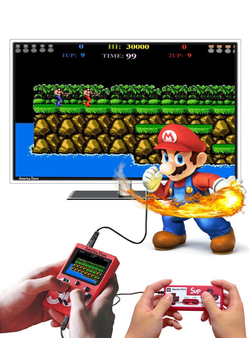 Consola Retro Portatil Tipo Game Boy 400 Control Jugador 2