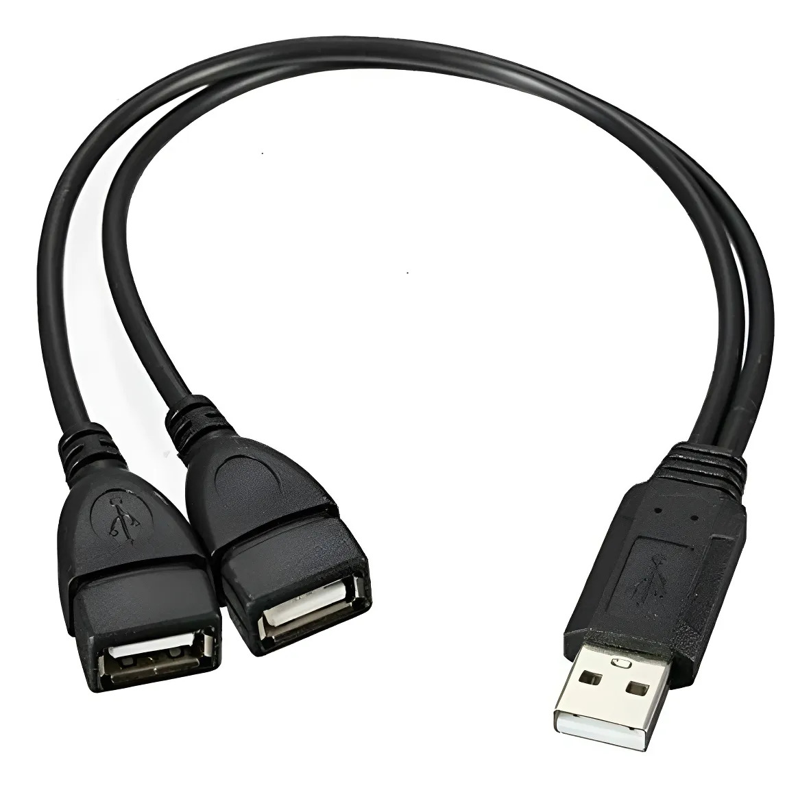 Cable Usb Forma Y 1 Usb Hembra A 2 Usb Machos