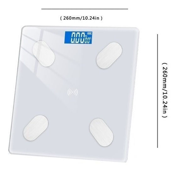 Miniatura: Báscula Digital Bluetooth Smart App Android/iPhone 180kg