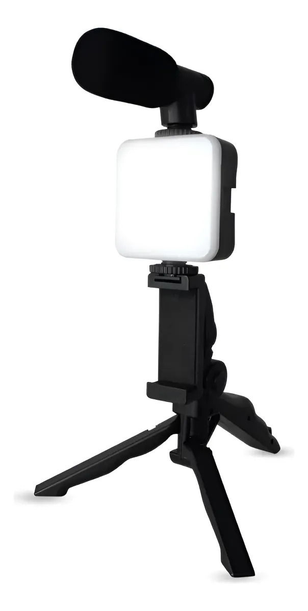 Miniatura: Kit De Video Profesional Vlogging Luz Led Y Microfono AY-49