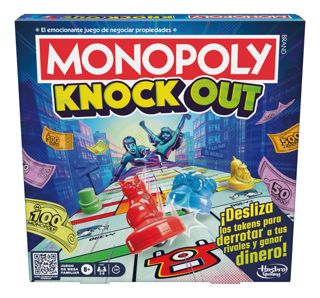 Juego De Mesa Monopoly Knockout F8995 De Hasbro Original